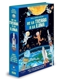 PUZLE SASSI MANOLITO BOOKS DE LA TIERRA A LA LUNA  200 PIEZAS 6 años