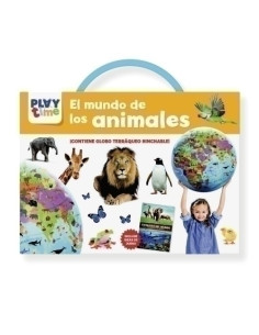 JUEGO IMAGILAND KIT GLOBO TERRAQUEO HINCHABLE EL MUNDO DE LOS ANIMALES