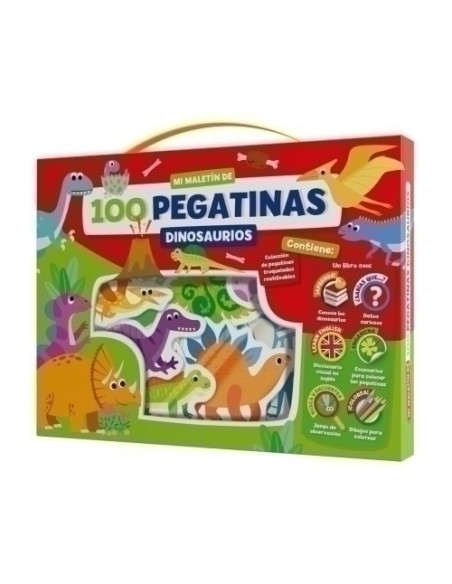 JUEGO IMAGILAND MALETIN 100 PEGATINAS DINOSAURIOS