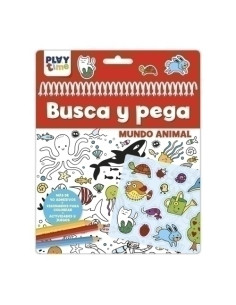 JUEGO IMAGILAND PLAYTIME  BUSCA Y PEGA MUNDO ANIMAL