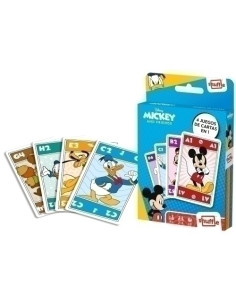 JUEGO CARTAMUNDI SHUFFLE FUN 4 IN 1 MICKEY&FRIENDS