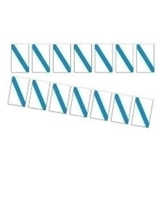 BANDERAS PLASTICO GALLEGA B-50 MTS dos tiras de 25 metros