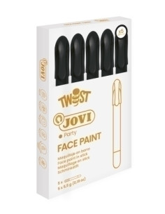 MAQUILLAJE JOVI BARRA TWIST MAKE de 55 g CAJA de 5 NEGRO