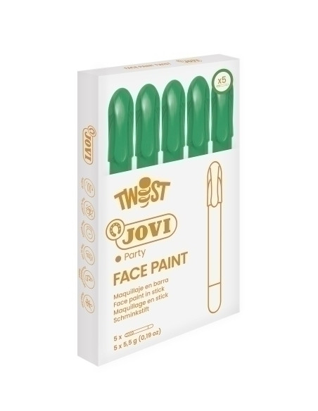 MAQUILLAJE JOVI BARRA TWIST MAKE de 55 g CAJA de 5 VERDE