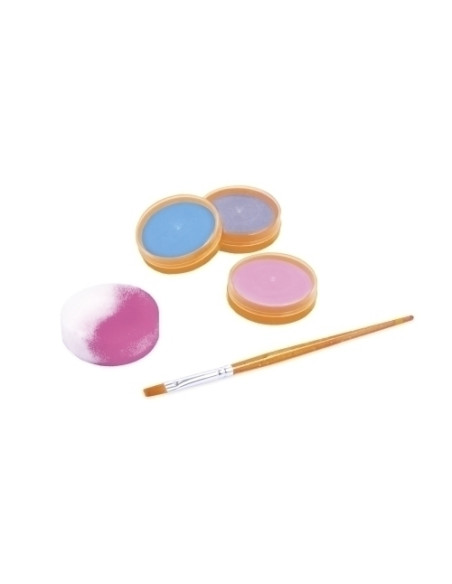 MAQUILLAJE JOVI CREMA FACE PAINT  SET FANTASY BOTE de 8 ml CAJA DE 3  ACCESORIOS