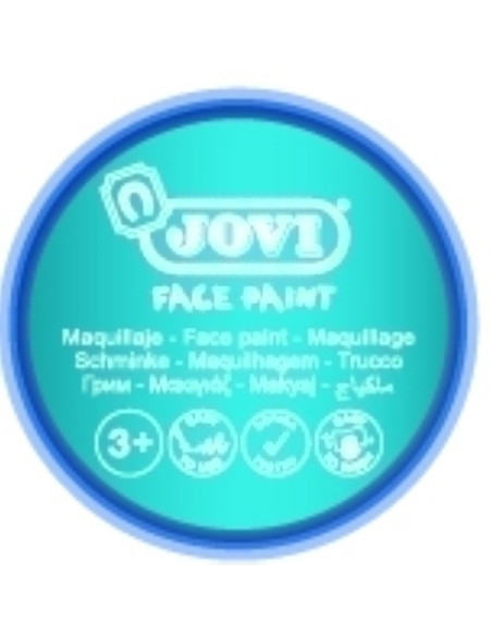 MAQUILLAJE JOVI CREMA FACE PAINT BOTE de 8 ml CAJA de 6 AZUL CLARO