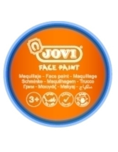 MAQUILLAJE JOVI CREMA FACE PAINT BOTE de 8 ml CAJA de 6 NARANJA