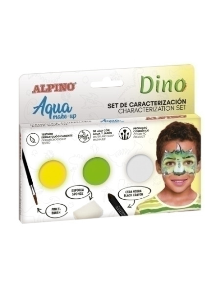 MAQUILLAJE ALPINO MAKE-UP POLVERA AQUA SET DE CARACTERIZACION DINO