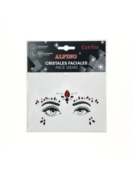MAQUILLAJE ALPINO SET DE CRISTALES FACIALES CATRINA
