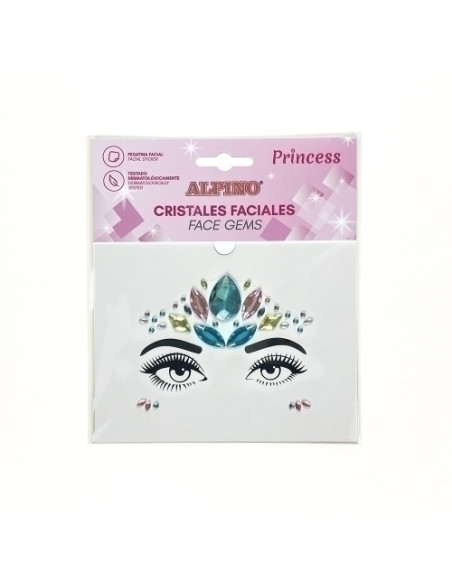 MAQUILLAJE ALPINO SET DE CRISTALES FACIALES PRINCESS