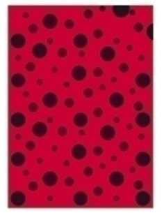 BOLSA DISFRAZ 65x90 cm IMPRESA TOPOS NEGRO