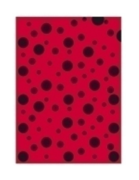 BOLSA DISFRAZ 65x90 cm IMPRESA TOPOS NEGRO
