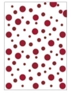 BOLSA DISFRAZ 65x90 cm IMPRESA TOPOS ROJO
