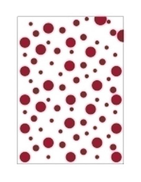 BOLSA DISFRAZ 65x90 cm IMPRESA TOPOS ROJO