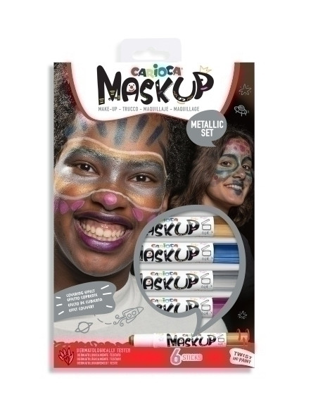 MAQUILLAJE CARIOCA BARRA METALLIC SET de 6