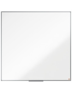PIZARRA BLANCA MELAMINA NOBO ESSENCE MARCO ALUMINIO 120x120 cm