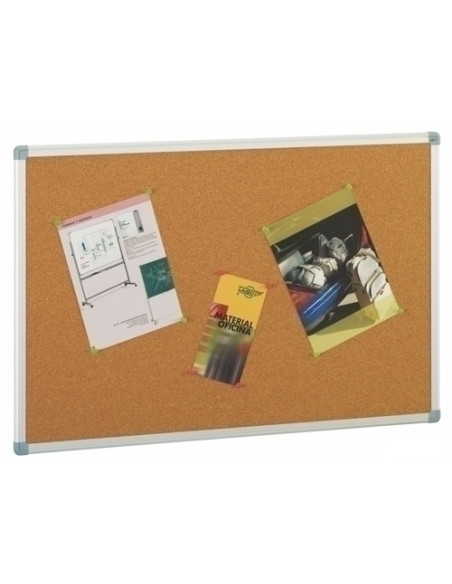 TABLERO CORCHO FAIBO LIGERO MARCO ALUMINIO  45x60 cm