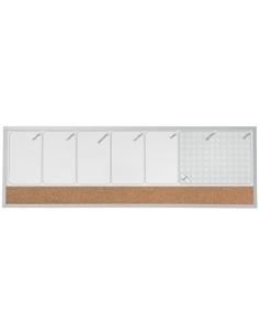 PIZARRA DOBLE USO NOBO ORGANIZADOR MAGNETICO SEMANAL  CORCHO 585 x 190 mm