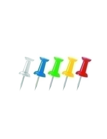 AGUJA SEÑALIZADORA PUSH-PIN FOROFIS CAJA de 100 SURTIDAS