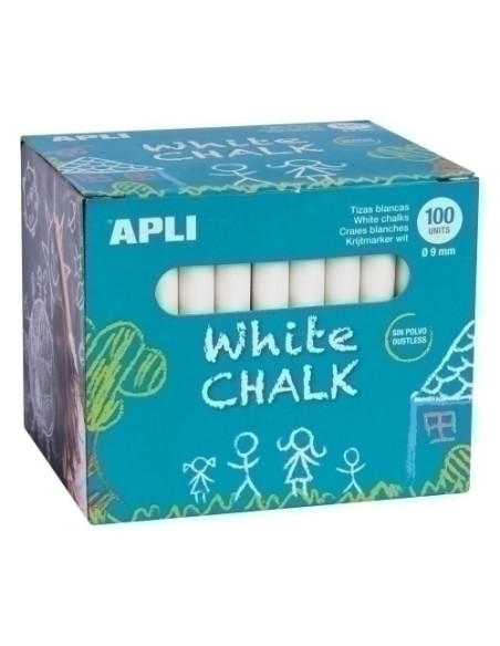 TIZAS BLANCAS APLI ESTUCHE DE 100
