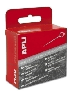 AGUJA SEÑALIZADORA PORTAETIQUETAS APLI CAJA de 100 SURTIDAS