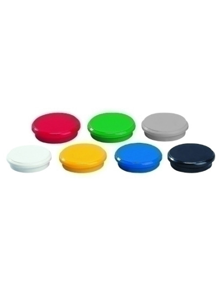 IMANES REDONDOS DAHLE 24 mm VERDE BOTE de 10