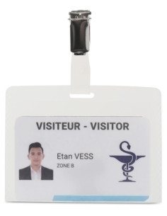 FUNDA DISTINTIVO 3L PP con PINZA 75x95mm PAQUETE de 50