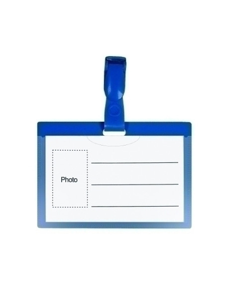 FUNDA DISTINTIVO FOROFIS con PINZA GIRATORIA 57x90mm PAQUETE de 100