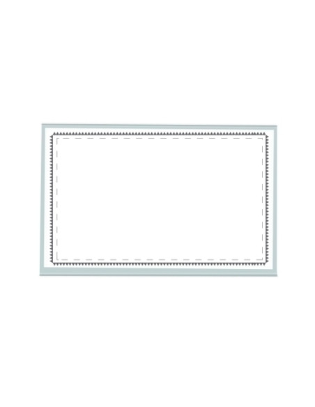 FUNDA DISTINTIVO FOROFIS con PINZAIMPERDIBLE 57x90mm PAQUETE de 50