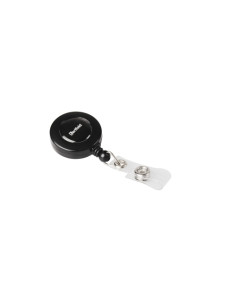 CORDON EXTENSIBLE TARIFOLD YO-YO PARA FUNDA DE IDENTIFICACION BLACK LINE CON BROCHE 60 cm PAQUETE de 10