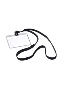 FUNDA DISTINTIVO DURABLE 8139 con CINTA NEGRA 60x90mm PAQUETE de 10