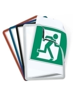 FUNDA PORTA CARTELES TARIFOLD MAGNETO SOLO A4 VERTICALHORIZONTAL NEGRO PACK de 2