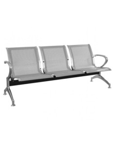 BANCADA PIQUERAS Y CRESPO ACEBRON 3 PLAZAS ALUMINIO