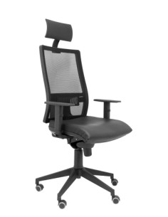 SILLA PIQUERAS Y CRESPO HORNA BRAZOS REGULABLES CABECERO INCLUIDO MECANISMO SINCRO APOYO LUMBAR RESPALDO MALLA TRANSPIRABLE Y AS