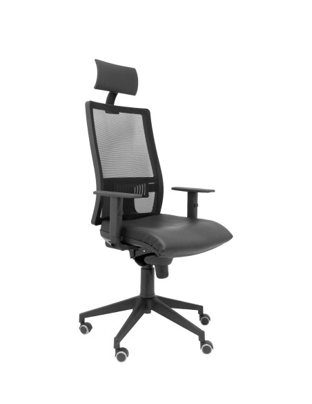 SILLA PIQUERAS Y CRESPO HORNA BRAZOS REGULABLES CABECERO INCLUIDO MECANISMO SINCRO APOYO LUMBAR RESPALDO MALLA TRANSPIRABLE Y AS