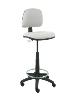 TABURETE PIQUERAS Y CRESPO ISSO ERGOMICO MECANISMO DE CONTACTO PERMANENTE REGULABLE EN ALTURA Y ARO REPOSAPIES ASIENTO Y RESPALD