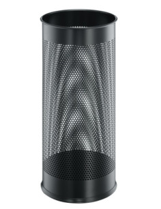 PARAGUERO DURABLE EN ACERO CON REJILLA CAPACIDAD 285L NEGRO