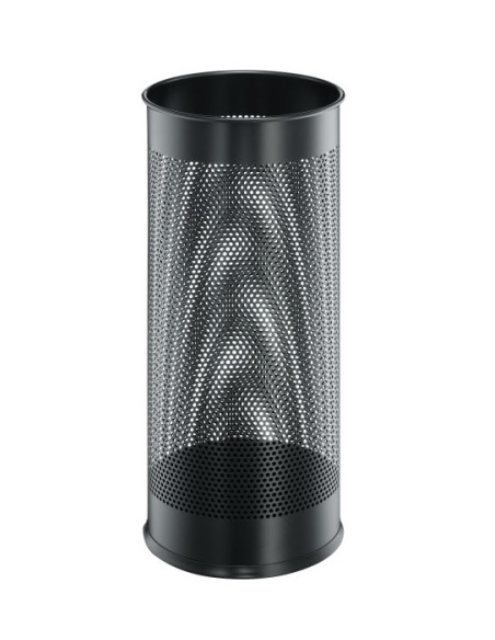 PARAGUERO DURABLE EN ACERO CON REJILLA CAPACIDAD 285L NEGRO
