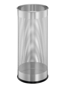 PARAGUERO DURABLE EN ACERO CON REJILLA CAPACIDAD 285L PLATEADO