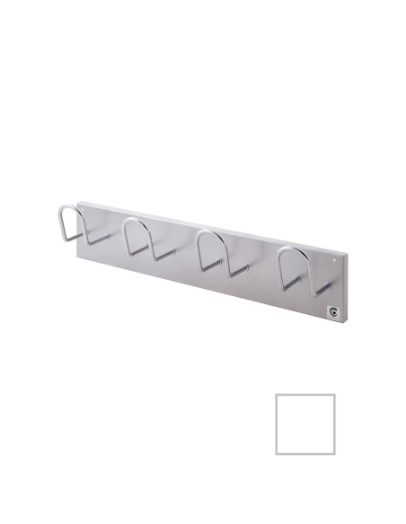 PERCHERO PARED CLINDRO H-14 4 COLGADORES BLANCO