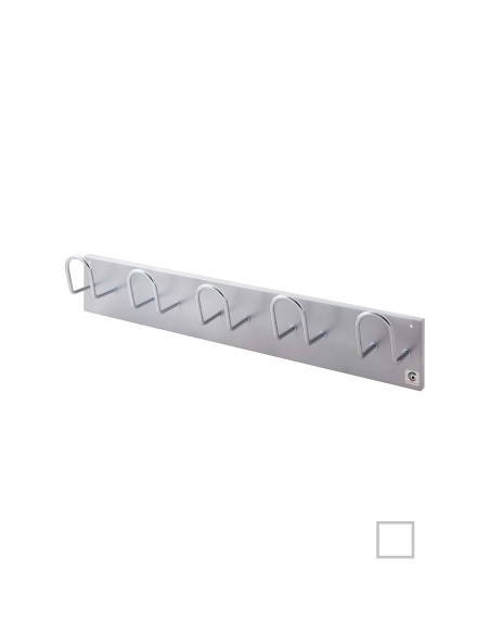 PERCHERO PARED CLINDRO H-15 5 COLGADORES BLANCO