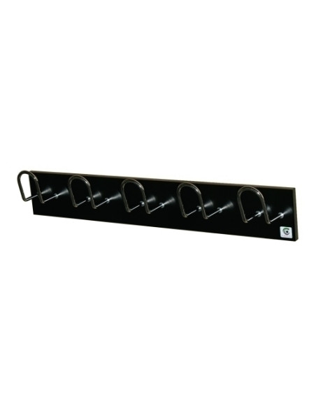 PERCHERO PARED CLINDRO H-15 5 COLGADORES NEGRO