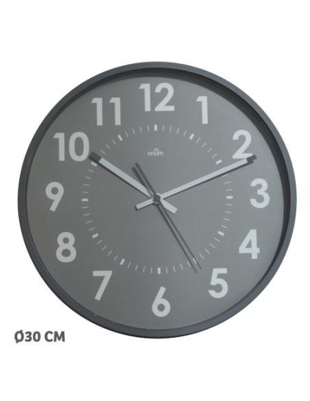 RELOJ PARED ORIUM BY CEP ANALOGICO 11245 30 CM Ø GRIS