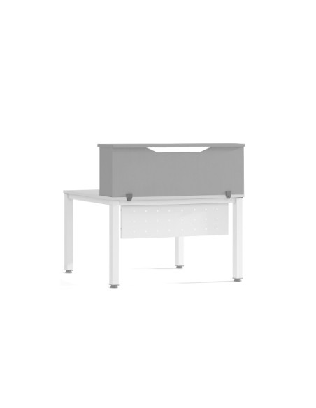 RECEPCION ROCADA MODULO SUPERIOR 100x30x40 ESTRUCTURA GRIS TABLEROS GRIS