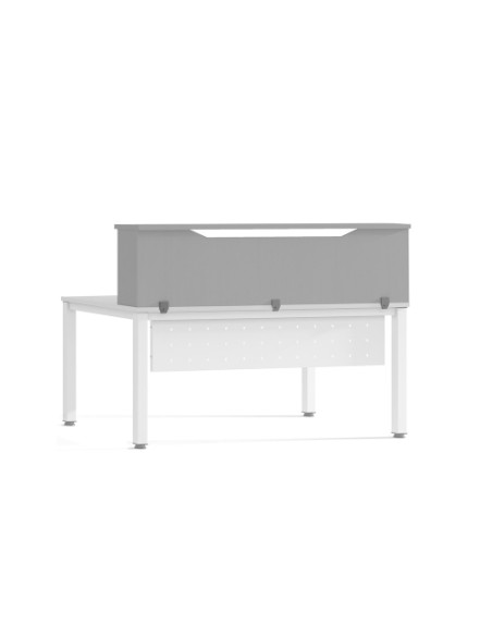 RECEPCION ROCADA MODULO SUPERIOR 140x30x40 ESTRUCTURA GRIS TABLEROS GRIS