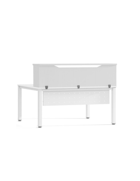 RECEPCION ROCADA MODULO SUPERIOR 160x30x40 ESTRUCTURA BLANCO TABLEROS BLANCO