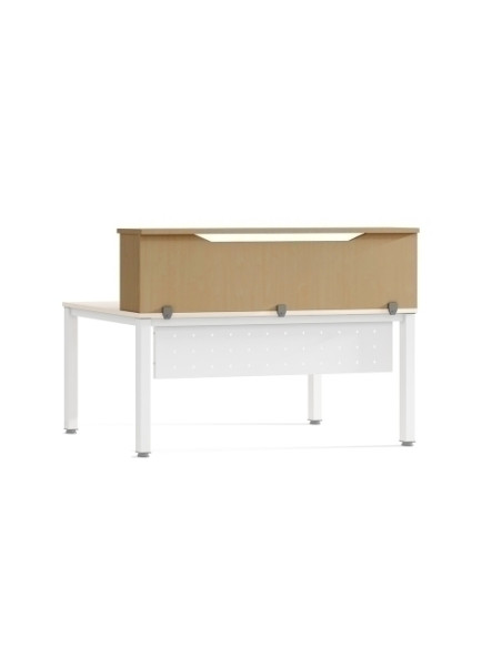 RECEPCION ROCADA MODULO SUPERIOR 160x30x40 ESTRUCTURA ROBLE TABLEROS ROBLE