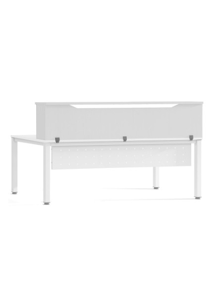 RECEPCION ROCADA MODULO SUPERIOR 200x30x40 ESTRUCTURA BLANCO TABLEROS BLANCO