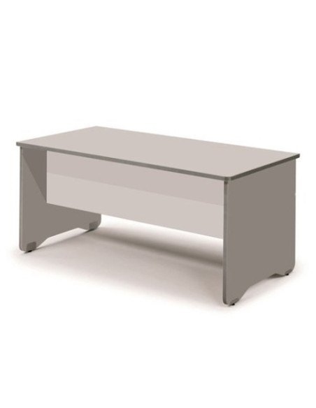 MESA ROCADA WORK 140x80 ESTRUCTURA ALUMINIO TABLERO GRIS
