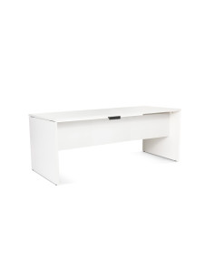 MESA ROCADA WORK 180x80 ESTRUCTURA BLANCO TABLERO BLANCO
